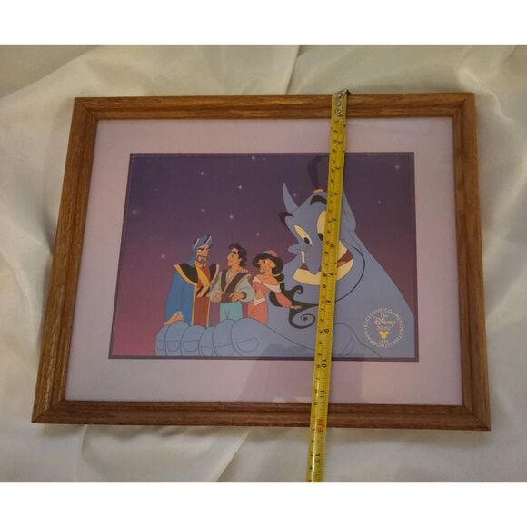 Aladdin And The King Of Thieves Disney Store Exclusive Lithograph 1996 Framed - Picture 2 of 4